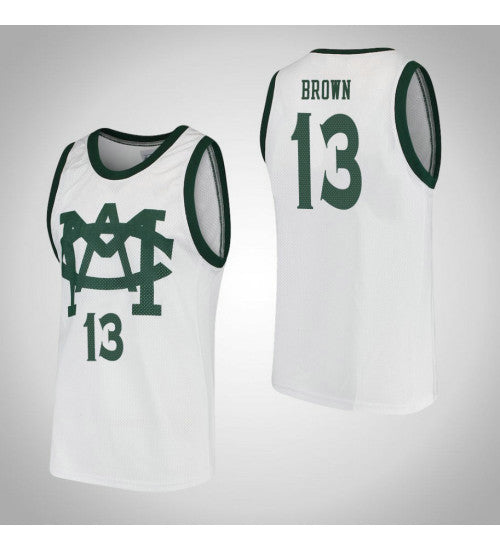 Michigan State Spartans #13 Gabe Brown Vault Mac College Basketball Jersey White stitched college jersey