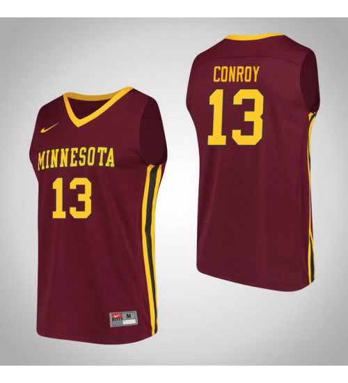 Minnesota Golden Gophers #13 Hunt Conroy Performance College Basketball Jersey Maroon stitched college jersey