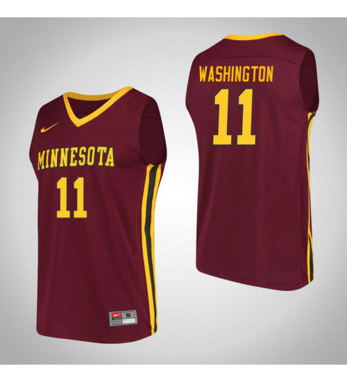 Minnesota Golden Gophers #11 Isaiah Washington Performance College Basketball Jersey Maroon stitched college jersey