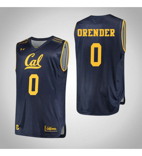 California Golden Bears 0 Jacob Orender College Basketball Jersey Navy 6498 | Stitched Jersey RTJS 5250