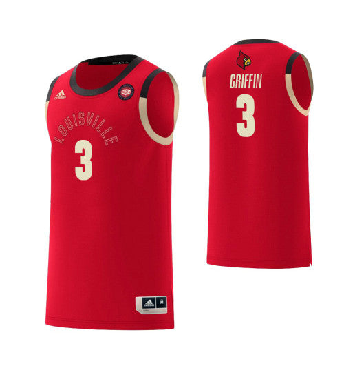 Louisville Cardinals 3 Jo Griffin Harlem Renaissance College Basketball Jersey Red | Stitched Jersey RTJS 3459