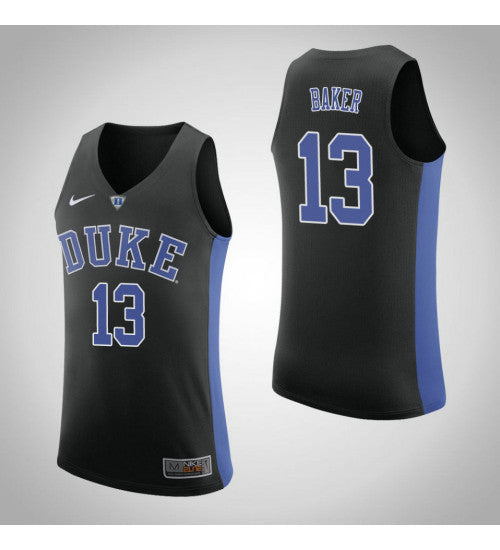 Duke Blue Devils 13 Joey Baker College Basketball Jersey Black | Stitched Jersey RTJS 4803