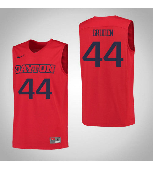 Dayton Flyers 44 Joey Gruden College Basketball Jersey Red 6848 | Stitched Jersey RTJS 4900