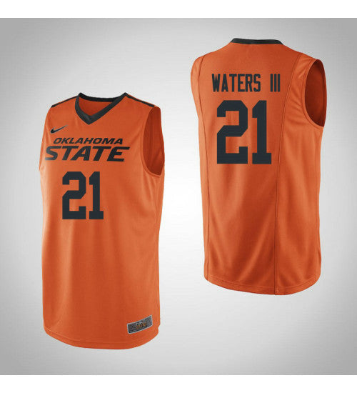 Oklahoma St Cowboys #21 Lindy Waters Iii College Basketball Jersey Orange stitched college jersey