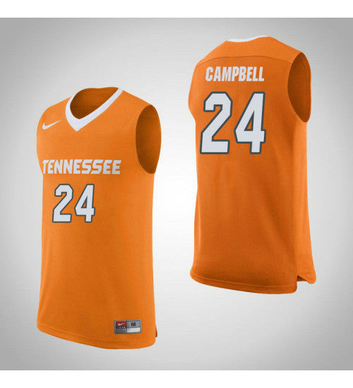 Tennessee Volunteers 24 Lucas Campbell College Basketball Jersey Orange | Stitched Jersey RTJS 6973