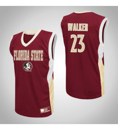 Florida State Seminoles 23 Mj Walker Fadeaway College Basketball Jersey Red stitched retro jersey