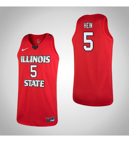 Illinois State Redbirds 5 Matt Hein College Basketball Jersey Red | Stitched Jersey RTJS 4188