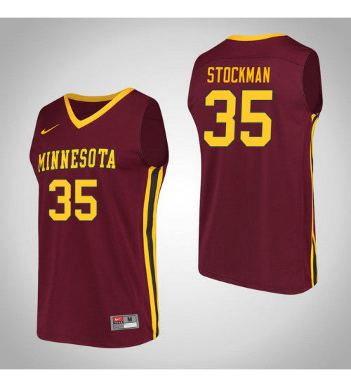 Minnesota Golden Gophers #35 Matz Stockman Performance College Basketball Jersey Maroon stitched college jersey