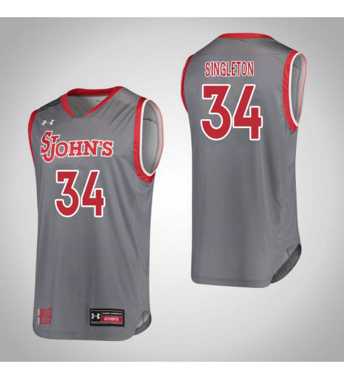 Maya Singleton St. Johns Red Storm #34 Red stitched throwback college basketball jersey