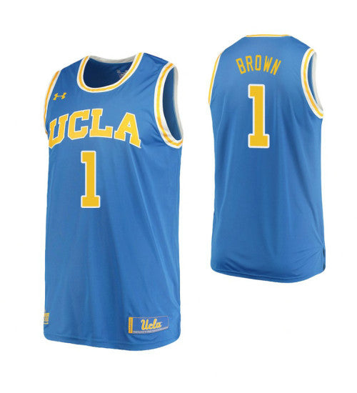 Ucla Bruins 1 Moses Brown Home College Basketball Jersey Blue | Stitched Jersey RTJS 6717