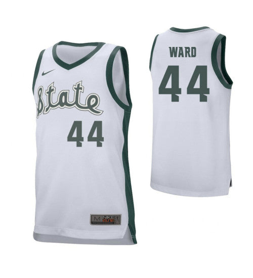 Michigan State Spartans #44 Nick Ward College Basketball Jersey White stitched college jersey