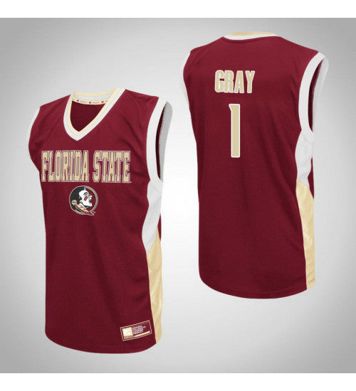 Florida State Seminoles 1 Raiquan Gray Fadeaway College Basketball Jersey Red stitched retro jersey