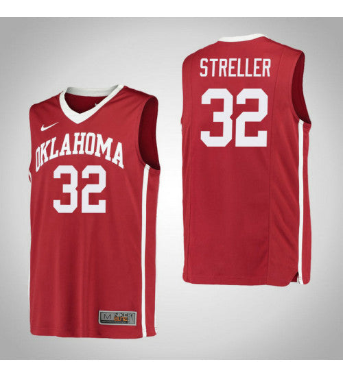 Oklahoma Sooners 32 Read Streller College Basketball Jersey Red 4123 | Stitched Jersey RTJS 7625