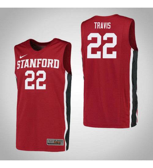 Stanford Cardinal 22 Reid Travis College Basketball Jersey Red | Stitched Jersey RTJS 7157