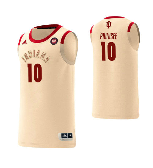 Indiana Hoosiers 10 Rob Phinisee Harlem Renaissance College Basketball Jersey Cream stitched retro jersey