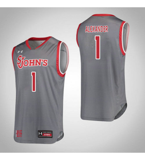 Tamesha Alexander St. Johns Red Storm #1 Red stitched throwback college basketball jersey