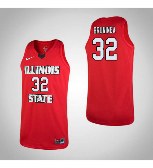 Illinois State Redbirds 32 Taylor Bruninga College Basketball Jersey Red stitched retro jersey