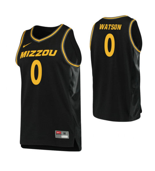 Missouri Tigers #0 Torrence Watson College Basketball Jersey Black stitched college jersey