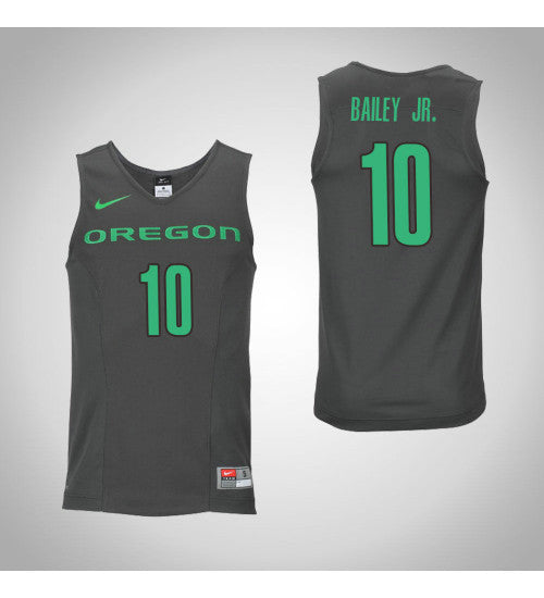 Oregon Ducks #10 Victor Bailey Jr College Basketball Jersey Gray stitched college jersey