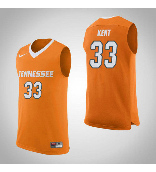 Tennessee Volunteers 33 Zach Kent College Basketball Jersey Orange | Stitched Jersey RTJS 6964