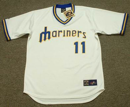 Seattle Mariners Mario Mendoza Cooperstown MLB jersey front view