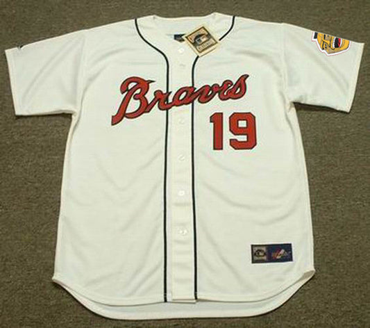 Atlanta Braves Denis Menke Cooperstown MLB jersey front view