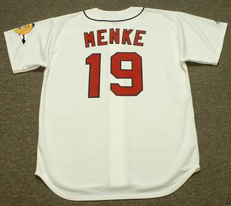 Atlanta Braves Denis Menke Cooperstown MLB jersey front view