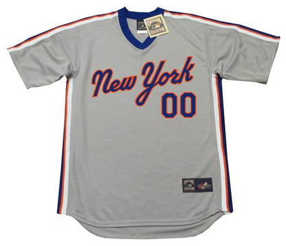New York Mets 1980s Cooperstown Name Number MLB jersey front view