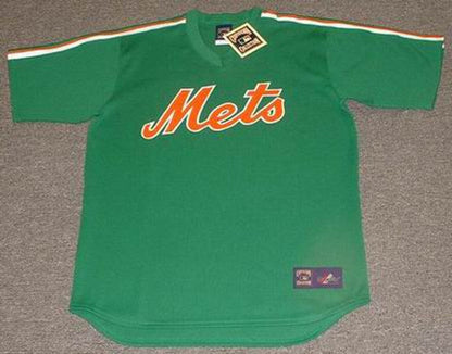 New York Mets 1980s St Pattys Day Cooperstown MLB jersey front view