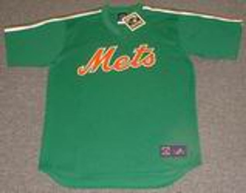 New York Mets 1980s St Pattys Day Cooperstown MLB jersey front view
