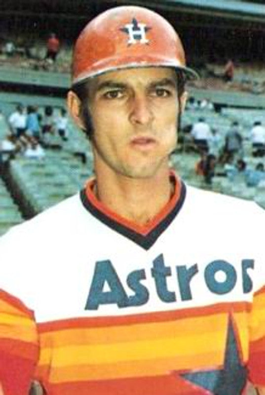 Houston Astros Roger Metzger 1970s Cooperstown MLB jersey front view
