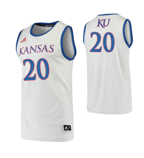 Kansas Jayhawks 20 Michael Jankovich Gray College Basketball Jersey | Stitched Jersey RTJS 3868