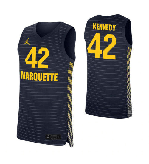 Marquette Golden Eagles Michael Kennedy College Basketball Jersey Navy | Stitched Jersey RTJS 9091