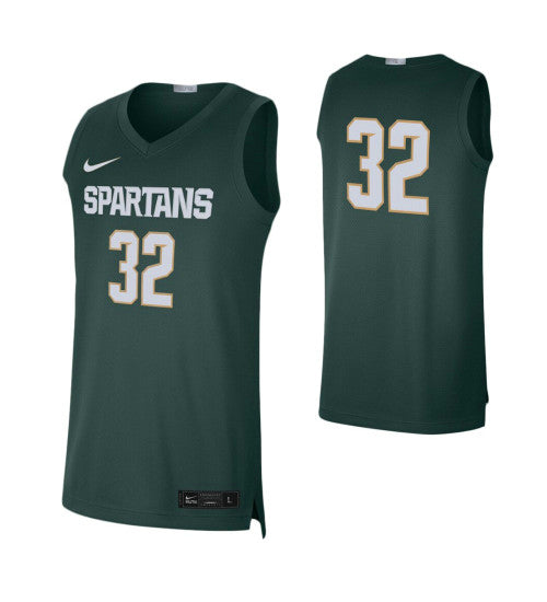 Michigan State Spartans #32 Limited College Basketball Jersey Green stitched college jersey