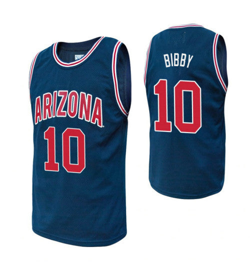 Arizona Wildcats 10 Mike Bibby Navy College Basketball Jersey | Stitched Jersey RTJS 5631