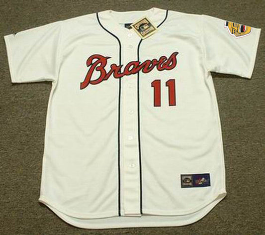 Atlanta Braves Felix Millan Cooperstown MLB jersey front view