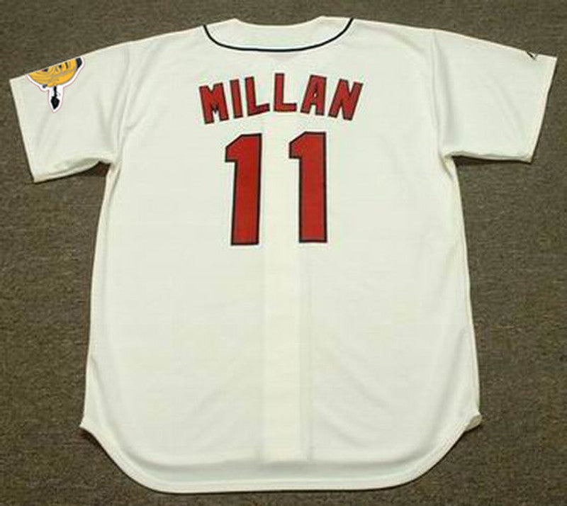 Atlanta Braves Felix Millan Cooperstown MLB jersey front view
