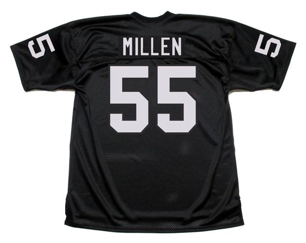 Matt Millen Los Angeles Raiders 1983 Throwback Home Nfl Football Jersey jersey front view