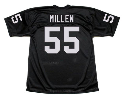 Matt Millen Los Angeles Raiders 1983 Throwback Home Nfl Football Jersey jersey front view