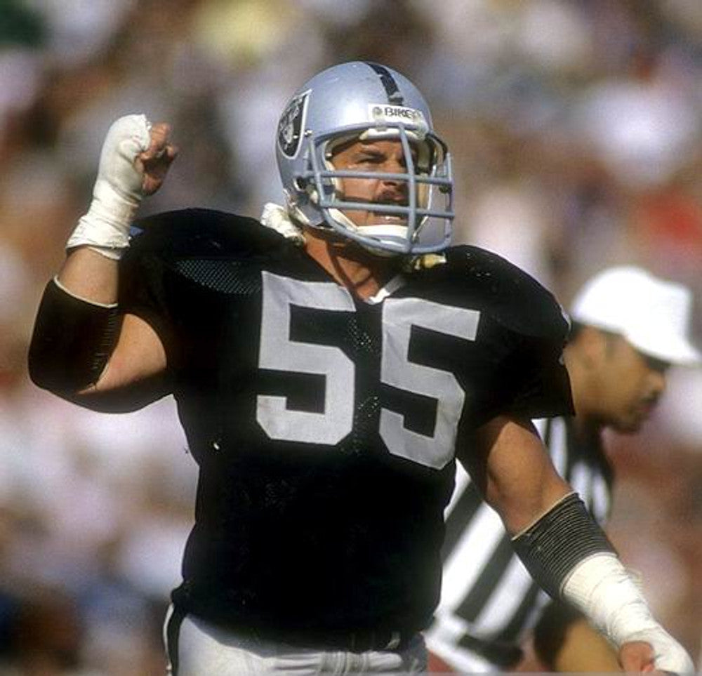 Matt Millen Los Angeles Raiders 1983 Throwback Home Nfl Football Jersey jersey front view