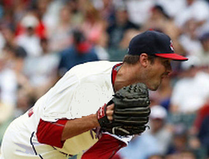 Cleveland Indians Andrew Miller MLB jersey front view