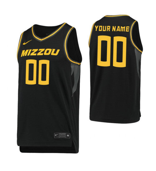 Missouri Tigers Custom Jersey Black | Stitched Jersey RTJS 8328