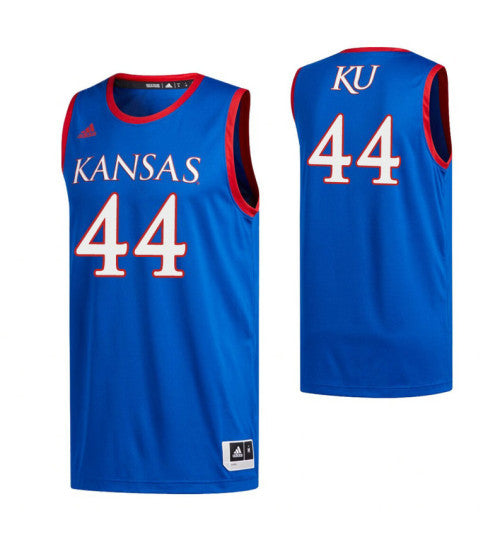 Kansas Jayhawks 44 Mitch Lightfoot Royal College Basketball Jersey | Stitched Jersey RTJS 3774