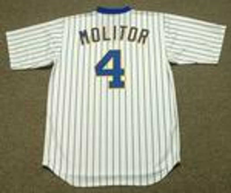 Milwaukee Brewers Paul Molitor Cooperstown MLB jersey front view