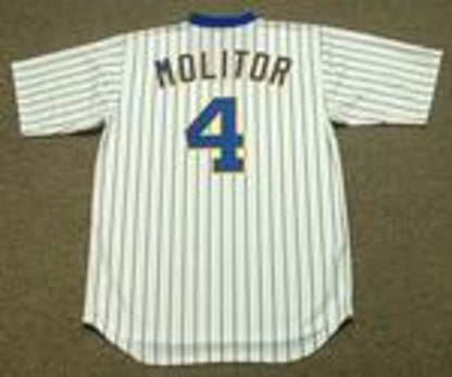 Milwaukee Brewers Paul Molitor Cooperstown MLB jersey front view