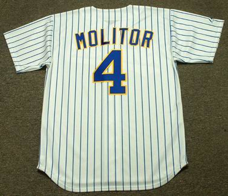 Milwaukee Brewers Paul Molitor MLB jersey front view