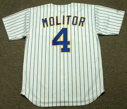 Milwaukee Brewers Paul Molitor MLB jersey front view