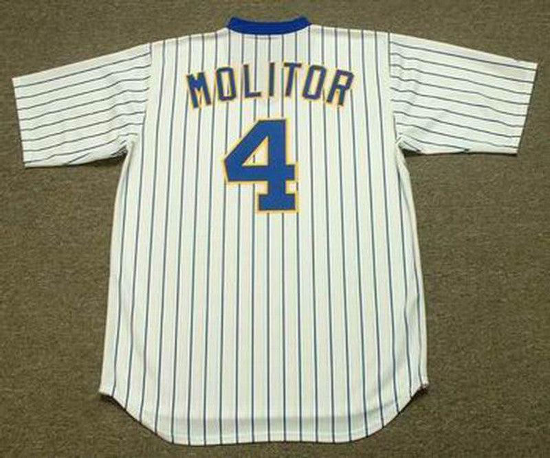 Milwaukee Brewers Paul Molitor Cooperstown MLB jersey front view