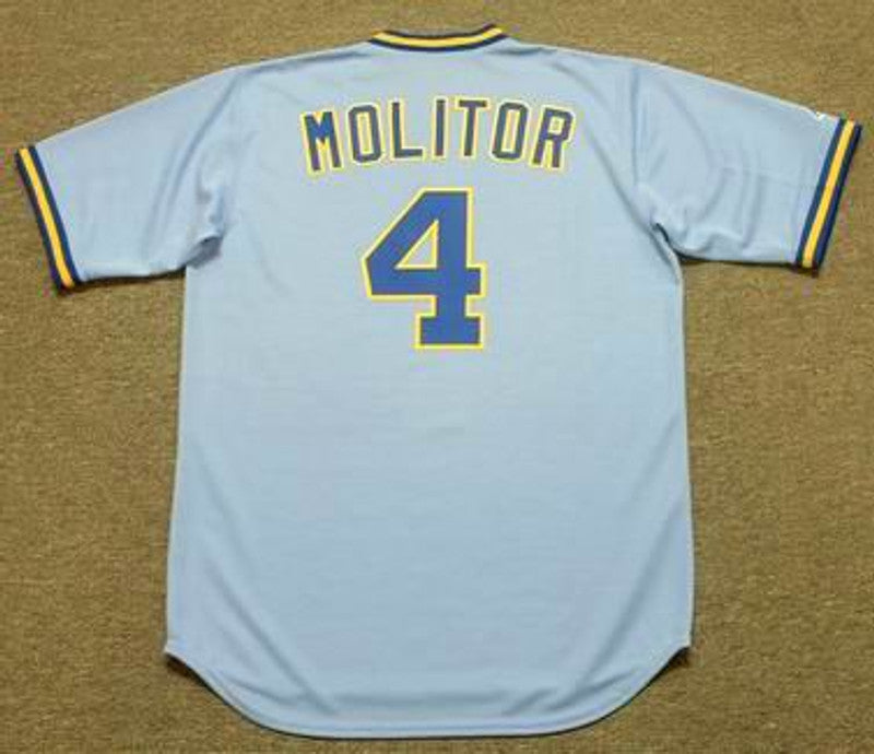 Milwaukee Brewers Paul Molitor Cooperstown MLB jersey front view