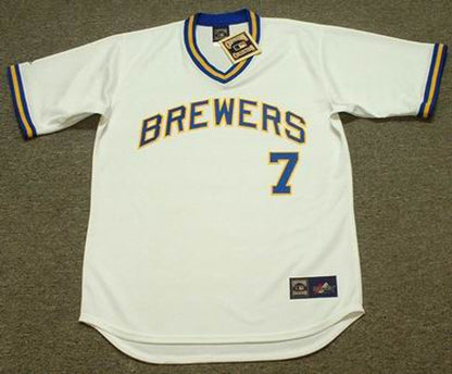 DM MB Milwaukee 1975 Home Throwback Baseball Stitched Jersey, Vintage Baseball Jersey, Retro Sewn Jersey